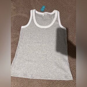 NWT Maurices ribbed Heather Gray Tank